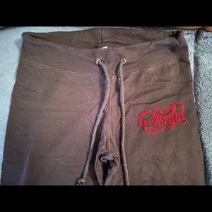 Sinful black sweatpants